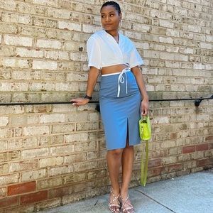 Sky Blue A-like Skirt